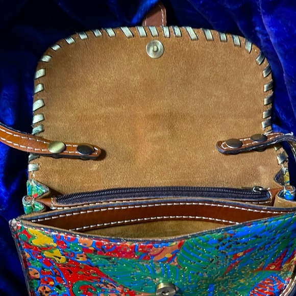 PATRICIA NASH colorful leather crossbody. EUC - Picture 7 of 17